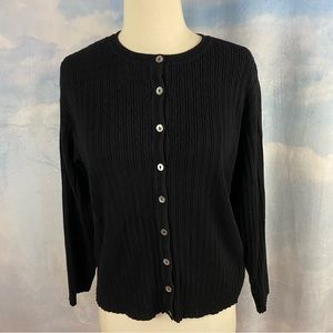 IE Black Cardigan Sweater Size XL